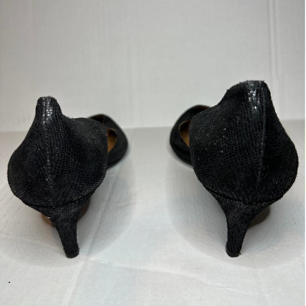 J Renee Size 9 Pointed Toe Veeva Pump Shoes Black Party Classic Office Siren - Picture 5 of 11